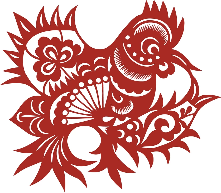 中国风中式传统喜庆民俗人物动物窗花剪纸插画边框AI矢量PNG素材【1060】